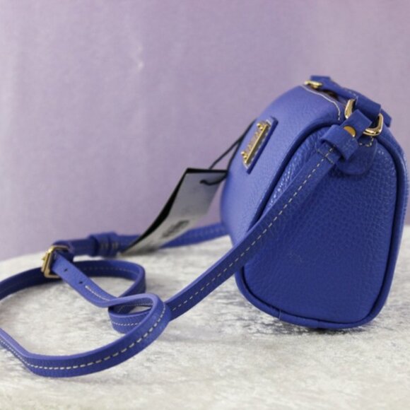 Dooney & Bourke Buffy Crossbody - PIPI Blue Pebble Leather Bag NWT - Picture 2 of 13